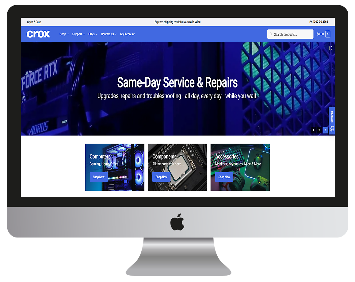 CROX Computers E Commerce & Computer Services Platform